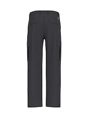 Guess Jeans Black Straight Fit Cargo 100% Cotton Trousers - Image 7 of 7