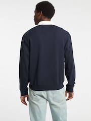 Guess Jeans Navy Logo Rugby 100% Cotton Polo Shirt - Image 2 of 5