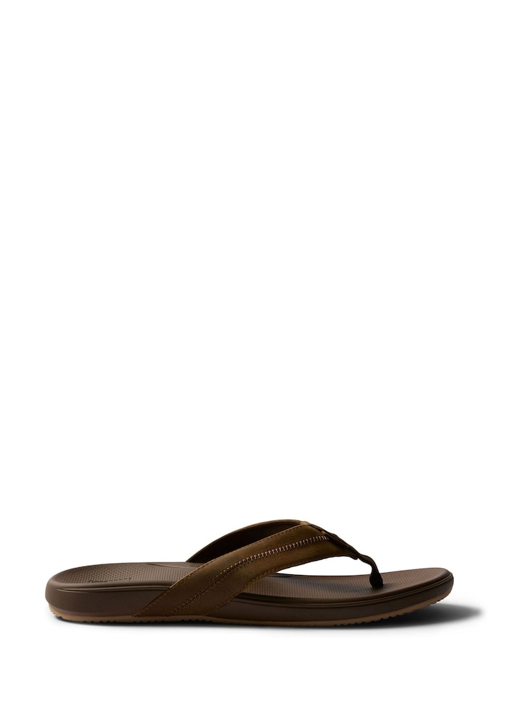 Reef Cushion Phantom Leather Brown Sandals - Image 1 of 6