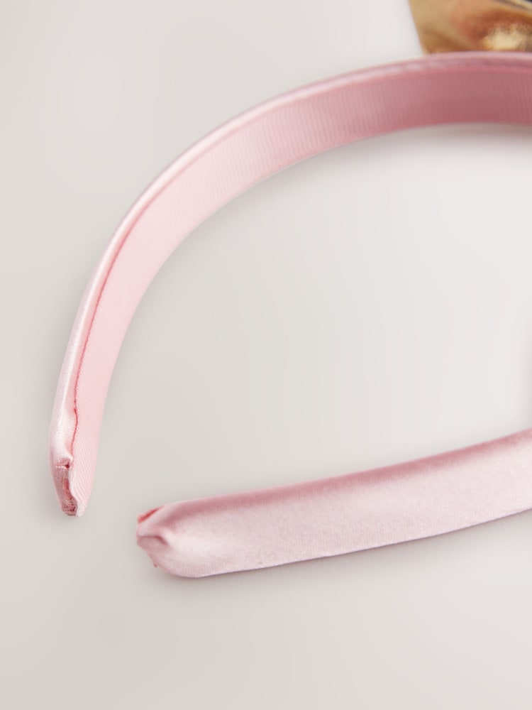 Gold Gold Bow and Cream Aliceband - Image 4 of 4