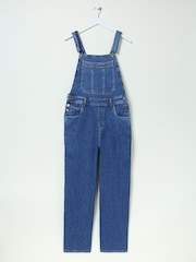 FatFace Alexa Denim Vintage Wide Leg Dungarees - Image 6 of 6