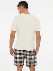 Threadbare Brown Shortie Check Pyjamas Set - Image 2 of 4