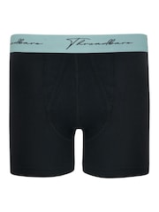 Threadbare Charcoal Black A-Front Trunks 3 Packs - Image 3 of 5