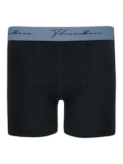 Threadbare Charcoal Black A-Front Trunks 3 Packs - Image 4 of 5