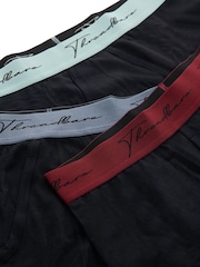 Threadbare Charcoal Black A-Front Trunks 3 Packs - Image 5 of 5