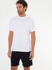Threadbare Black Waffle Texture Lounge Pyjamas - Image 5 of 6