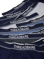 Blau - Threadbare – schwarze Hipster-Boxershorts im 10er-Pack - Bild 6 von 6