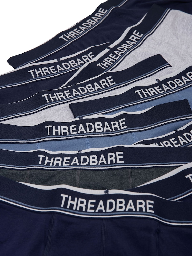 Blau - Threadbare – schwarze Hipster-Boxershorts im 10er-Pack - Bild 6 von 6 Blau - Threadbare – schwarze Hipster-Boxershorts im 10er-Pack - Bild 6 von 6