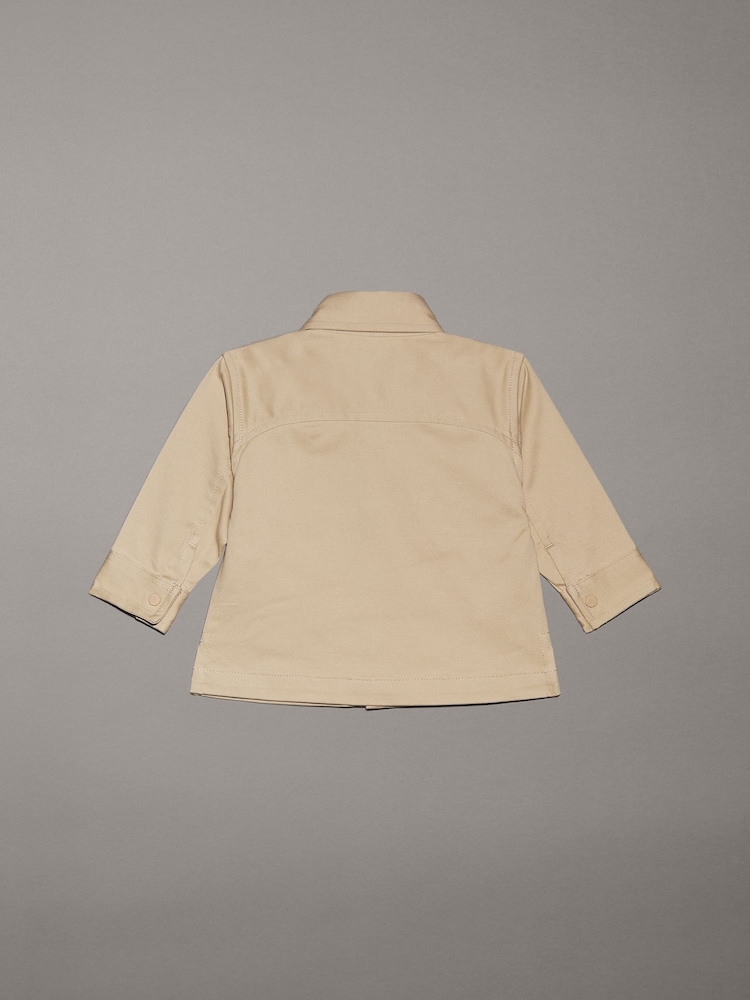 Calvin Klein Brown Cotton Woven Long Sleeve Shirt - Image 2 of 2