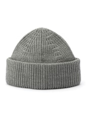AllSaints Grey Merino Beanie - Image 2 of 4