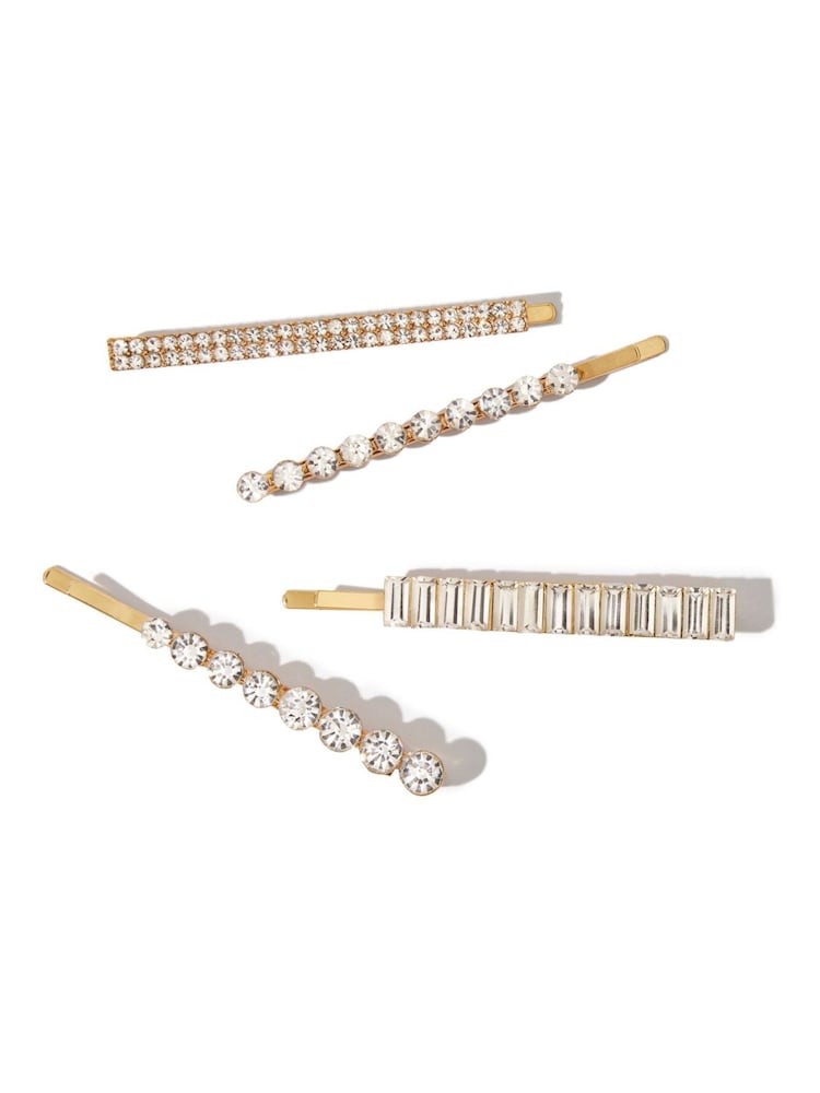 Kitsch All Dressed Up Rhinestone Bobby Pins 4 Piece Set - Image 2 of 5
