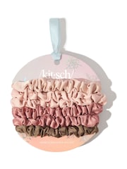 Kitsch Limited Edition Ultra Petite Scrunchies 6 Piece Set in Terracotta - Image 3 of 5
