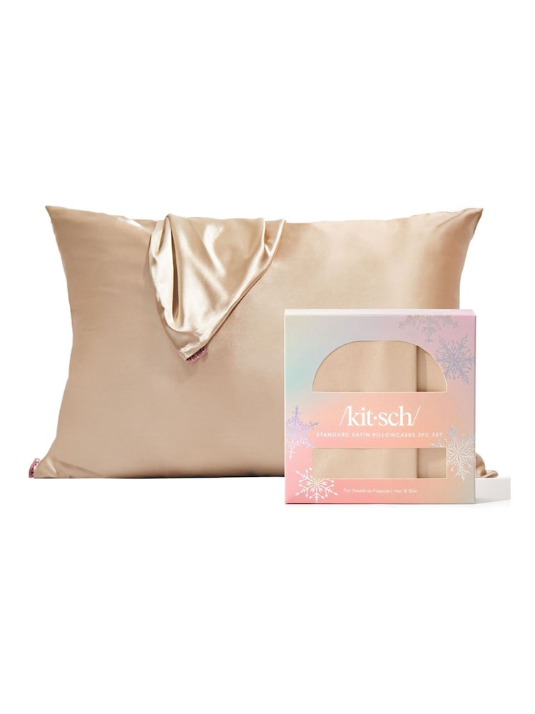 Kitsch Limited Edition Satin Standard Pillowcase 2 Piece Set (worth £33) - Image 2 of 5