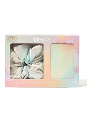 Kitsch Well Rested Satin Pillowcase and Pillow Scrunchie 2 Piece Set in Aura - Image 3 of 5