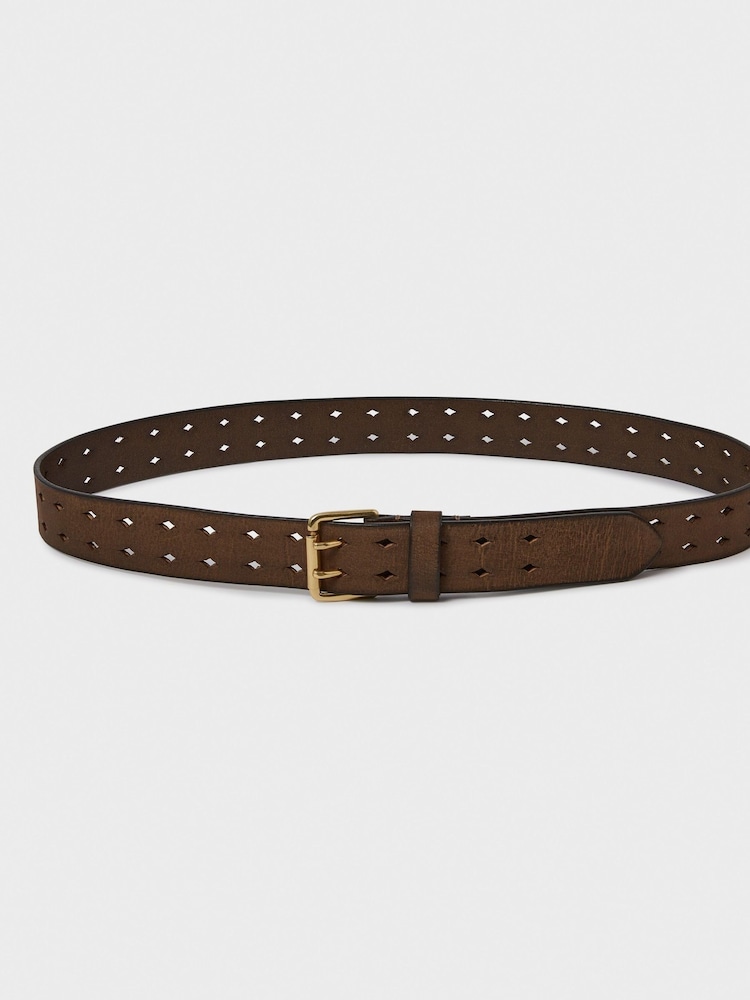Osprey London The Neverending Leather Brown Belt - Image 1 of 3