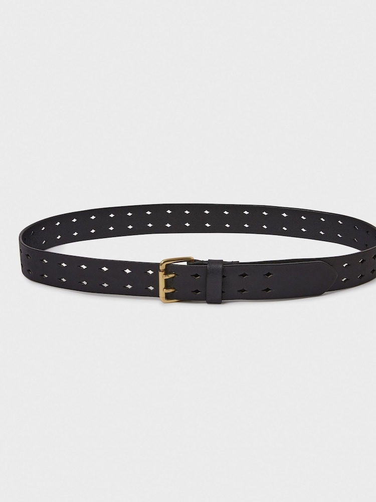 Osprey London The Neverending Leather Black Belt - Image 1 of 3