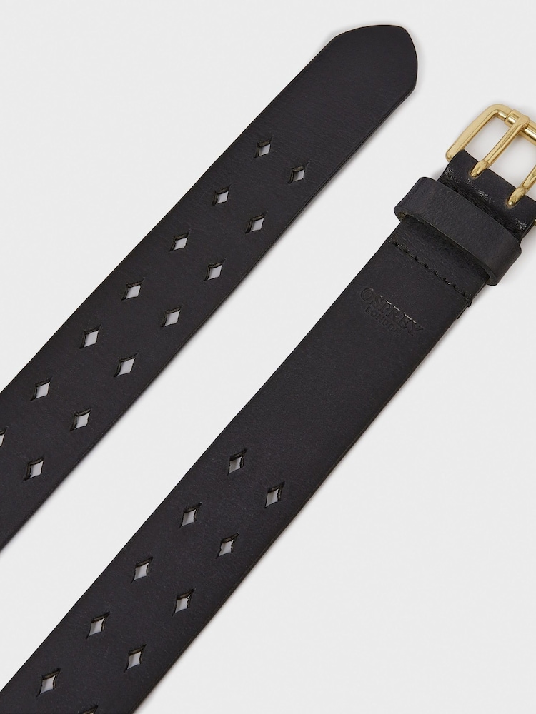 Osprey London The Neverending Leather Black Belt - Image 3 of 3