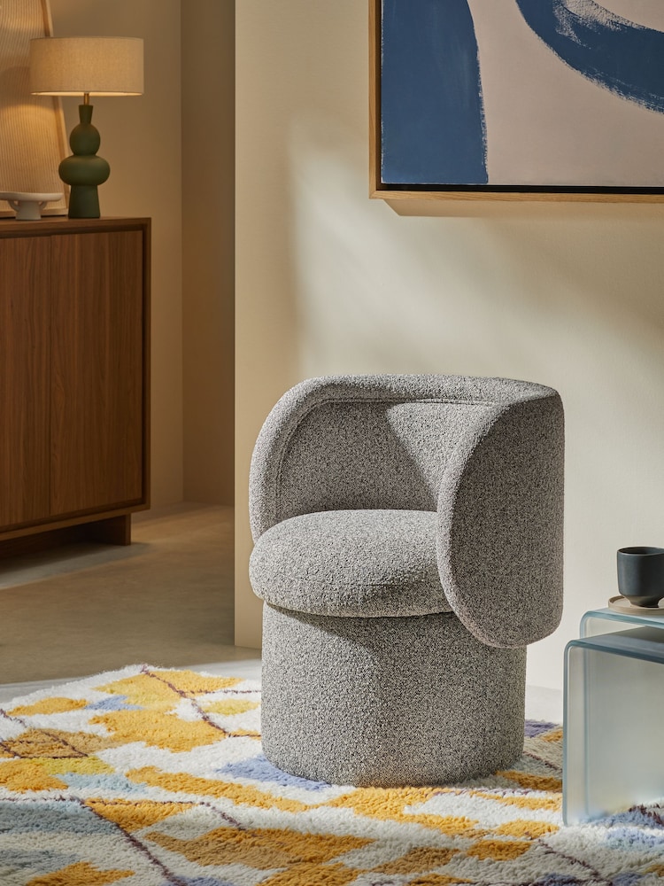 MADE.COM Grey Marl Pax Boucle Eva Accent - Image 1 of 5