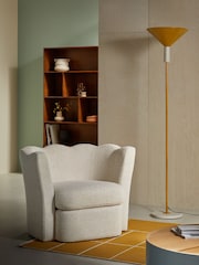 MADE.COM Off White Pax Boucle Maya Accent Chair - Image 1 of 6