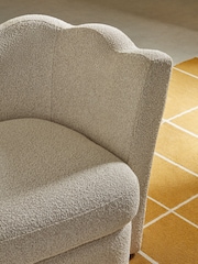 MADE.COM Off White Pax Boucle Maya Accent Chair - Image 2 of 6