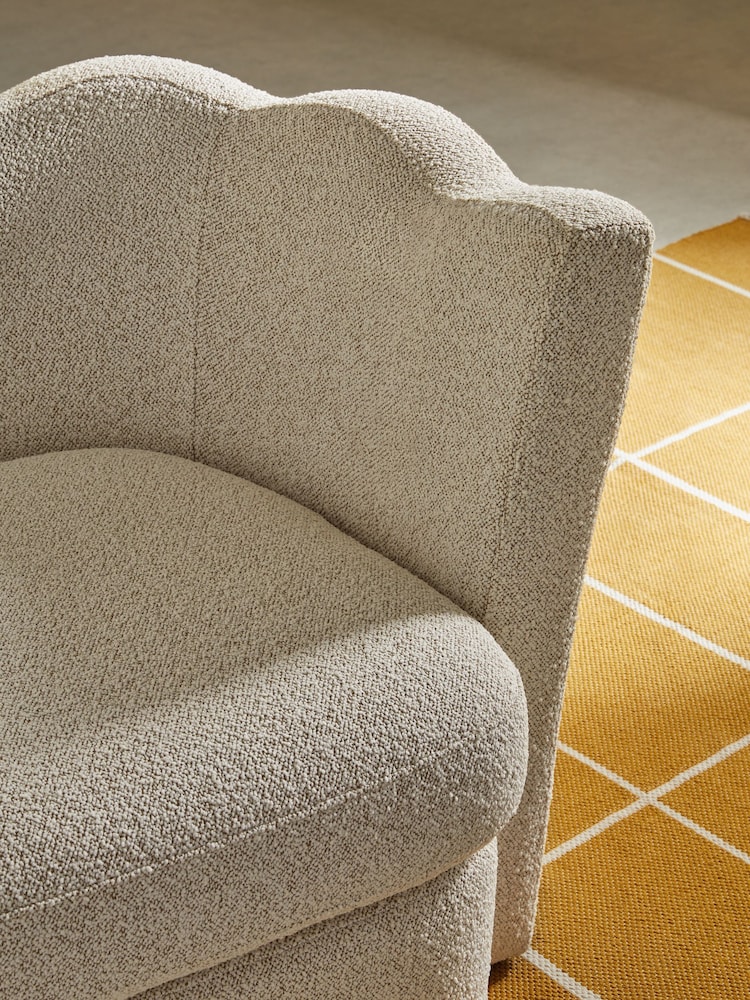 MADE.COM Off White Pax Boucle Maya Accent Chair - Image 2 of 6