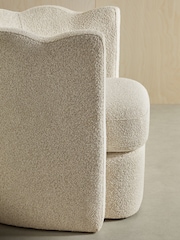 MADE.COM Off White Pax Boucle Maya Accent Chair - Image 3 of 6