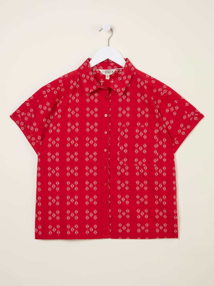 FatFace Sanchez Red Shirt - Image 5 of 6