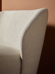 MADE.COM Natural Oat Textured Weave Topeka Small 2 Seater Sofa - Image 3 of 6