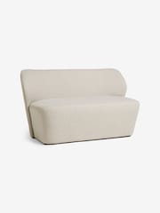 MADE.COM Natural Oat Textured Weave Topeka Small 2 Seater Sofa - Image 4 of 6
