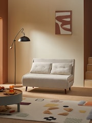 MADE.COM Off White Natural Pax Boucle Haru 2 Seater Sofa Bed - Image 1 of 1