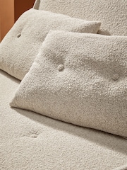 MADE.COM Off White Natural Pax Boucle Haru 2 Seater Sofa Bed - Image 3 of 7