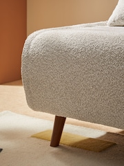 MADE.COM Off White Natural Pax Boucle Haru 2 Seater Sofa Bed - Image 5 of 7