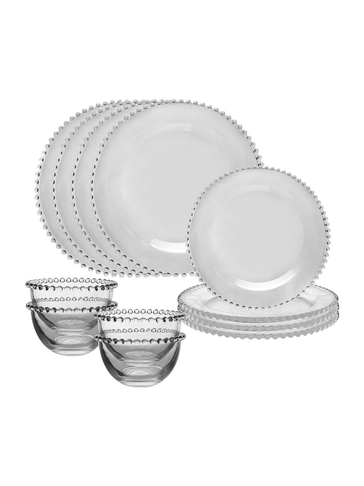 Dibor 12 Piece Clear Bella Perle Dinner Set - Image 4 of 4 Dibor 12 Piece Clear Bella Perle Dinner Set - Image 4 of 4