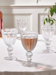 Dibor 4 Pack Clear Bella Perle Wine Glasses - Image 1 of 5