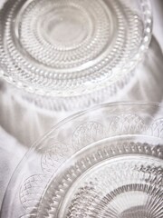 Dibor 8 Piece Clear Parisian Glass Afternoon Tea Set - Image 3 of 4
