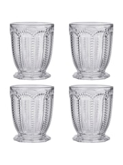 Dibor 4 Pack Clear Bella Perle Short Tumbler Glasses - Image 5 of 5