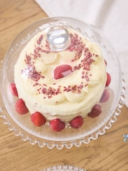 Dibor Clear Bella Perle Glass Cake Stand and Dome - Image 3 of 5