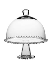 Dibor Clear Bella Perle Glass Cake Stand and Dome - Image 5 of 5