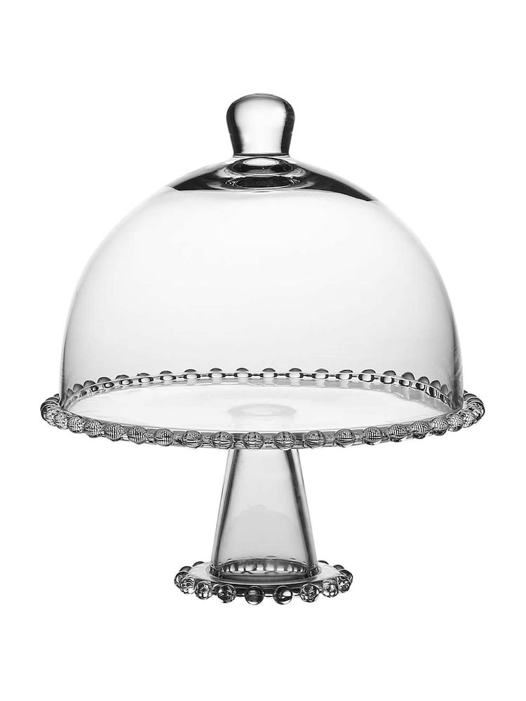 Dibor Clear Bella Perle Glass Cake Stand and Dome - Image 5 of 5