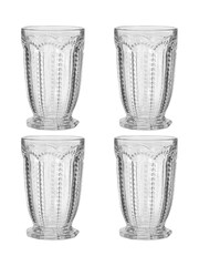 Dibor 4 Pack Clear Bella Perle Tall Tumbler Glasses - Image 2 of 5