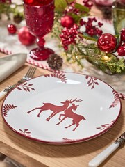 Dibor Red 12 Piece Red Stag Dinner Set - Image 4 of 5