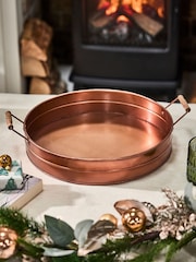 Dibor Copper Brushed Copper Serving Tray - Image 3 of 5