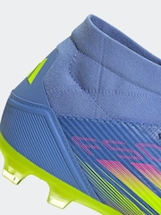 adidas Blue/Yellow Adult F50 League Mid Firm/Multi Ground Boots - Image 9 of 9