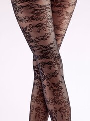 Pretty Polly Floral Black Tights 2 Pack - Image 6 of 7