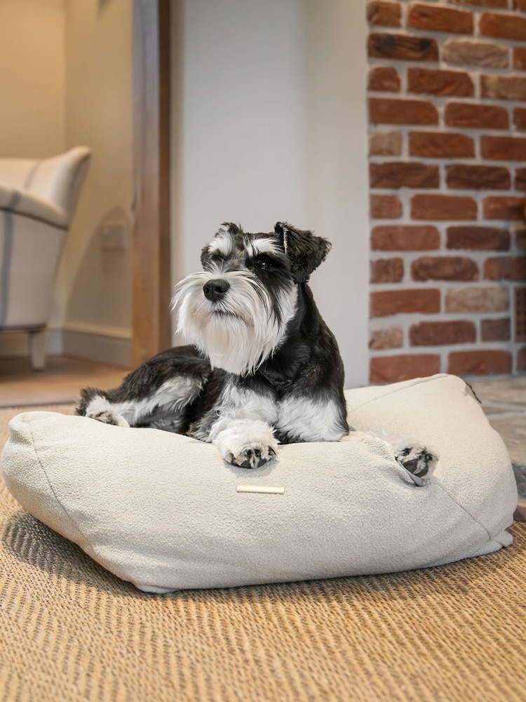 Lords and Labradors Alabaster Snooze Pouff Dog Bed - Image 1 of 3