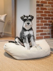 Lords and Labradors Alabaster Snooze Pouff Dog Bed - Image 2 of 3