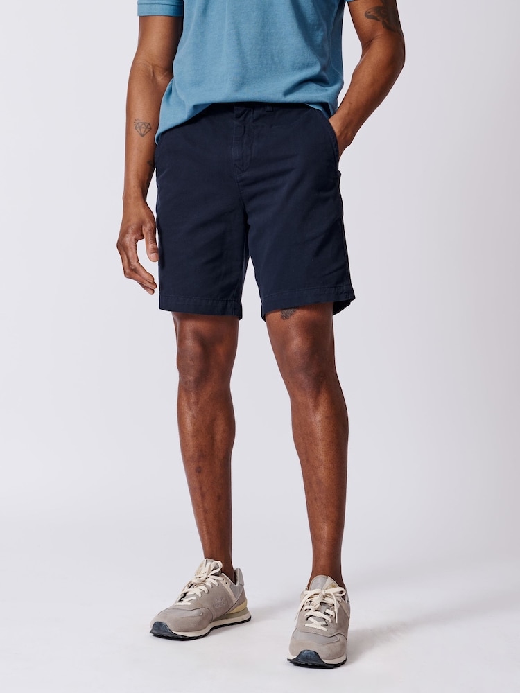 Aubin Blue Stamford 100% Cotton Chino Shorts - Image 1 of 5