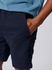 Aubin Blue Stamford 100% Cotton Chino Shorts - Image 3 of 5