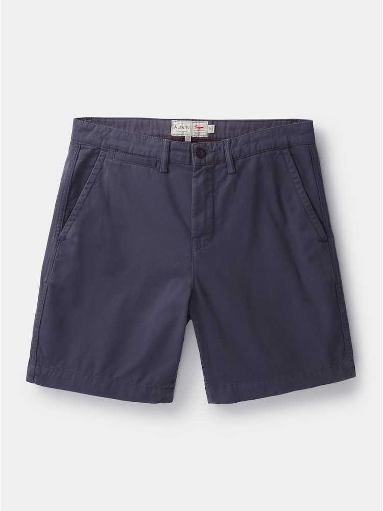 Aubin Blue Stamford 100% Cotton Chino Shorts - Image 5 of 5