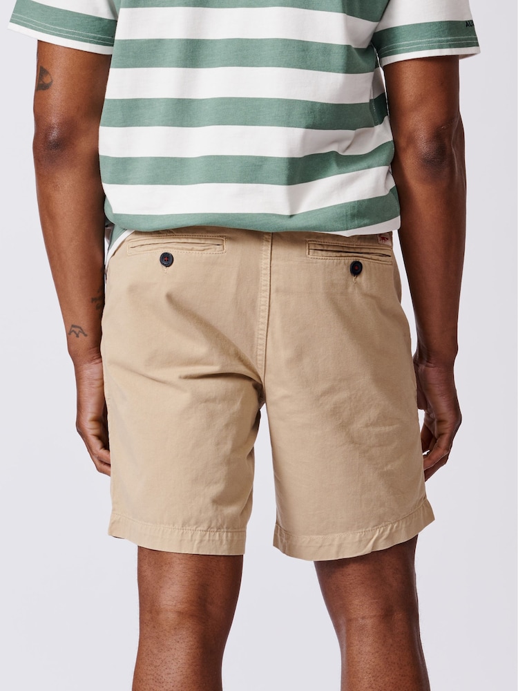 Aubin Blue Stamford 100% Cotton Chino Shorts - Image 2 of 6